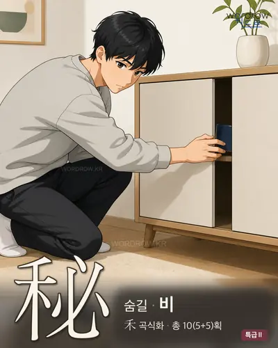 秘 (숨길[祕] 비) - 특급Ⅱ 썸네일