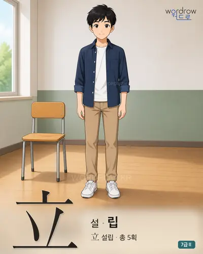 立 설