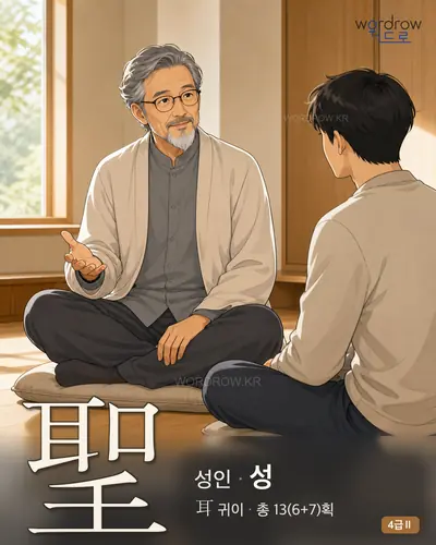 聖 (성인 성) - 4급Ⅱ 썸네일