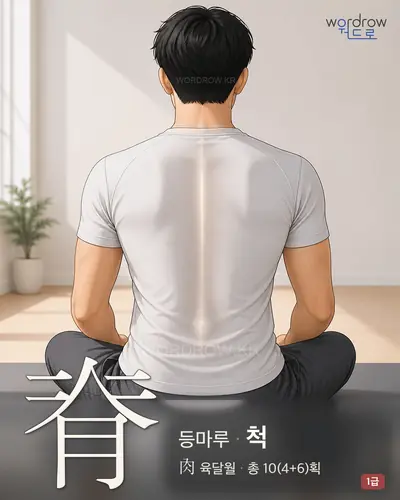脊 (등마루 척) - 1급 썸네일