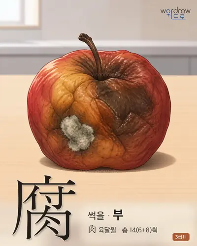 腐 (썩을 부) - 3급Ⅱ 썸네일