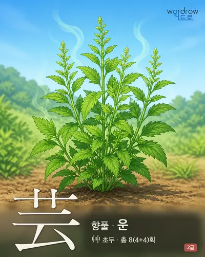 芸 (향풀 운) - 2급 썸네일
