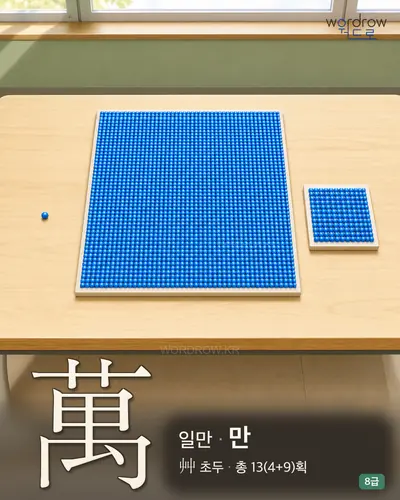 萬 (일만 만) - 8급 썸네일