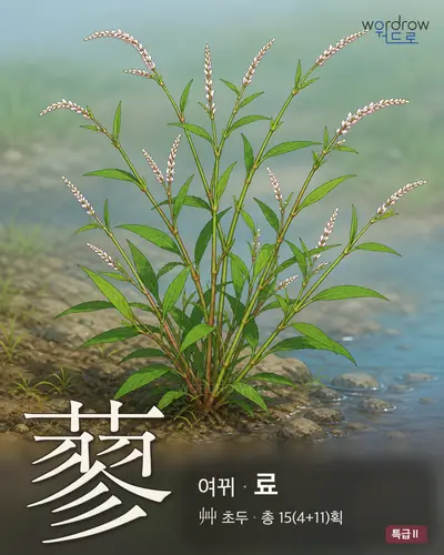 蓼 연상 그림
