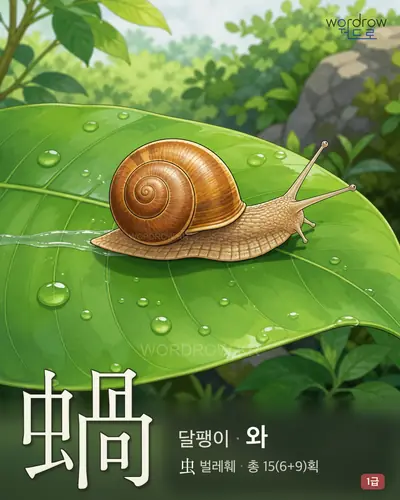蝸 연상 그림