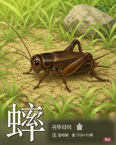 蟀 연상 그림