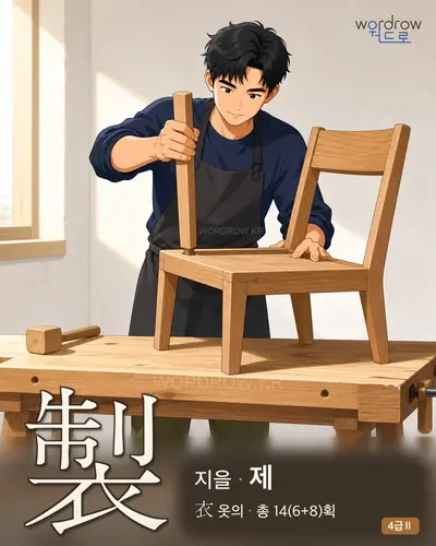 製 (지을 제) - 4급Ⅱ 썸네일
