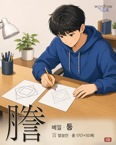 謄 (베낄 등) - 2급 썸네일