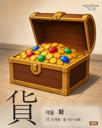 貨 재물