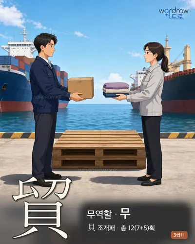貿 무역할