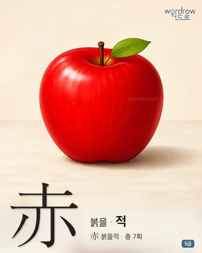 赤 (붉을 적) - 5급 썸네일