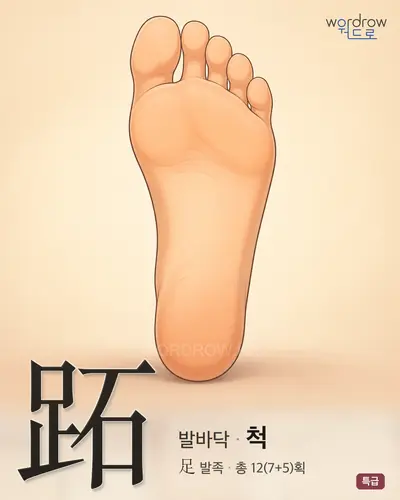 跖 (발바닥 척) - 특급 썸네일