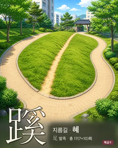 蹊 (지름길 혜) - 특급Ⅱ 썸네일