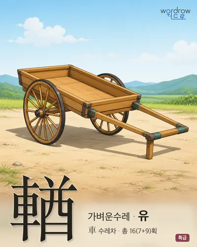 輶 (가벼운수레 유) 썸네일