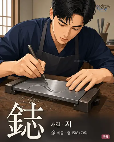 鋕 (새길 지) - 특급 썸네일