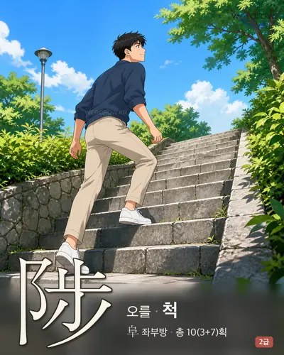 陟 (오를 척) 썸네일