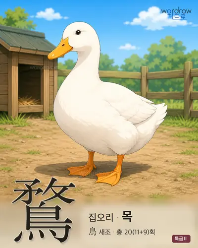 鶩 연상 그림