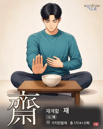 齋 (재계할 재) - 1급 썸네일